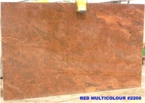 Multicolor Red Granite Slabs