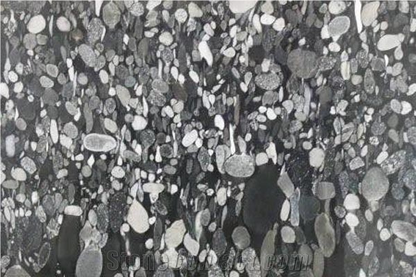 Black Mosaic Granite Slabs & Tiles