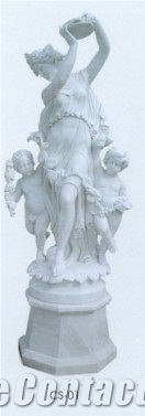 Whiet Marble Statues