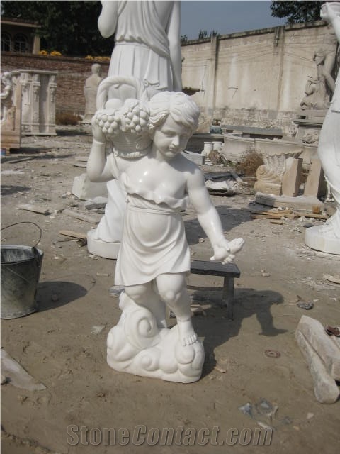 White Marble Statues
