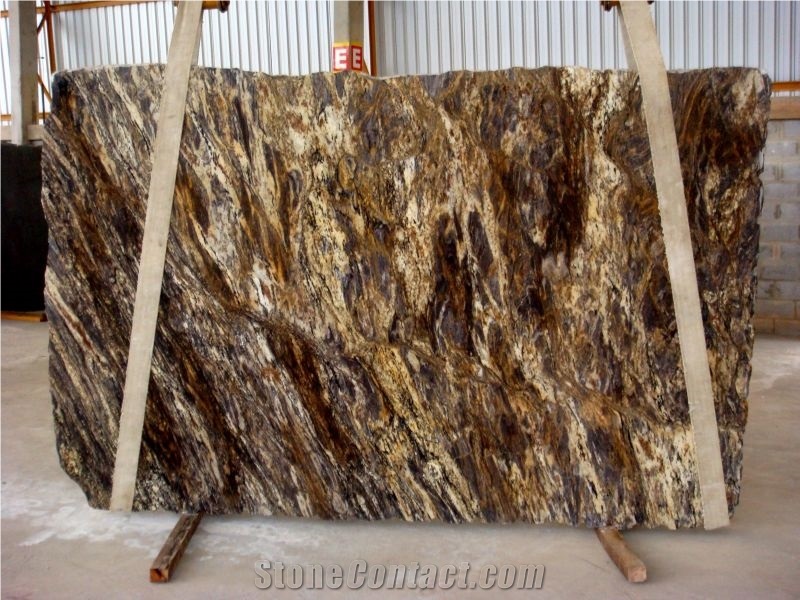 Hurricane Gold Granite Slab