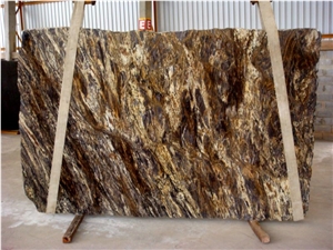 Hurricane Gold Granite Slab