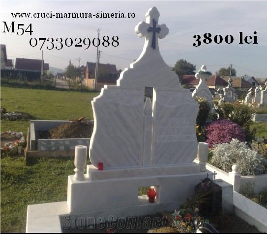 Bianco White Marble Monument