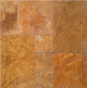 Golden Sienna Travertine Versailles Pattern Golden Sienna Travertine Versailles Pattern
