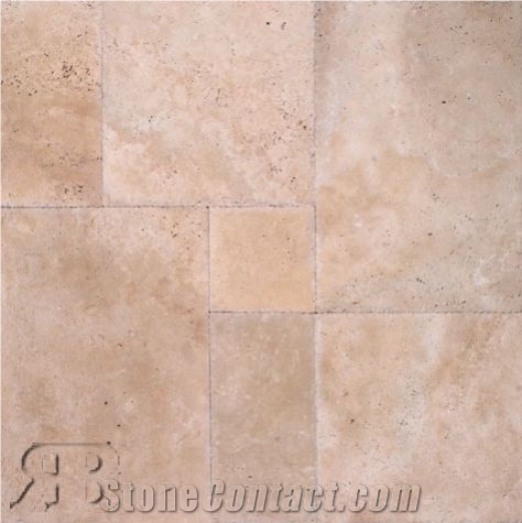 Ivory Premium Travertine Versailles Pattern