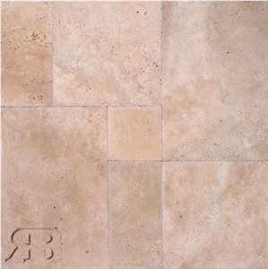 Ivory Premium Travertine Versailles Pattern