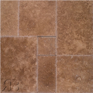 Noce Select Filled Versailles Pattern Travertine Noce Select Filled Versailles Pattern Travertine