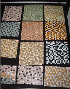 Glass Mixing Marble Mosaic