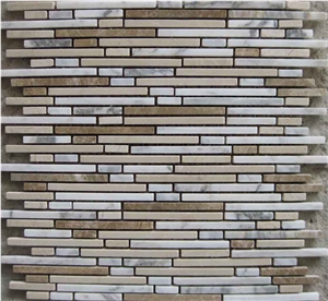 Wd-3064 Long Shape Marble Mosaic