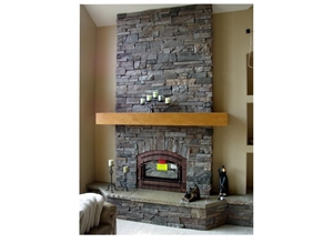 Black Slate Fireplace
