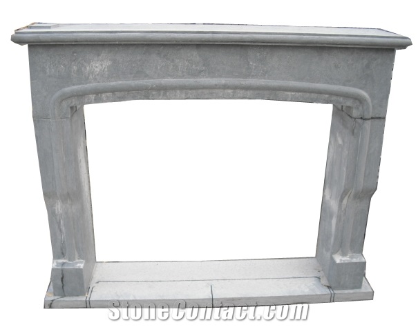 Limestone Fireplace