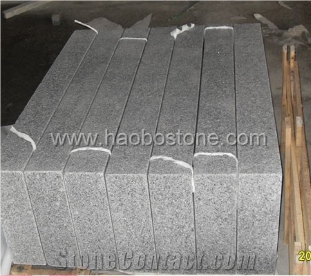 China Own Quarry G603 G602 Grey Granite Flamed Kerbs