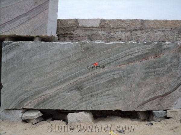 Silver Silk Granite Block