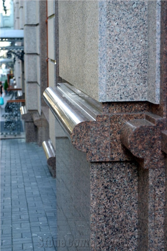 Cornice Flower Of Ukraine, Pink Granite