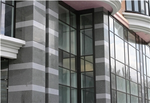 Main Fasade Sealing Light Grey Granite Walling