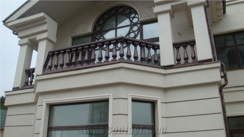 Rosso Carpazi Granite Balustrade,red Granite