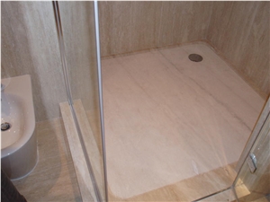 Travertino Oniciato Beige Travertine Shower Tray