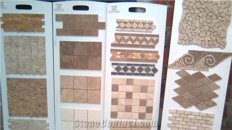 Travertine and Marble Mosaic