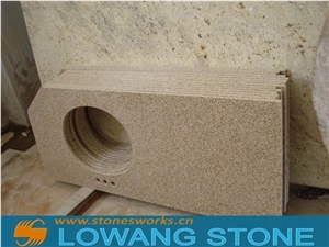 Giallo Rusty Granite Vanity Top, Giallo Rusty Yellow Granite Vanity Top