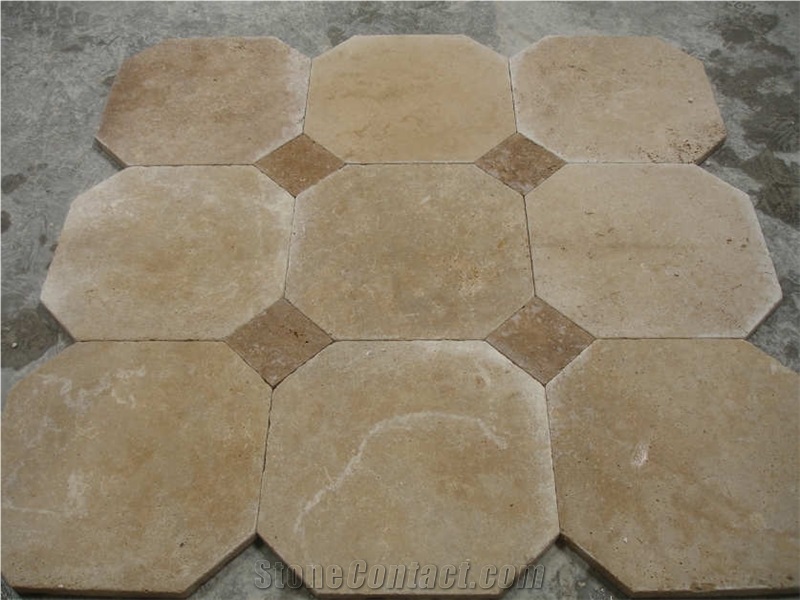 Octagon Travertine Pavers,beige Travertine