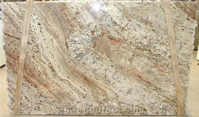 Sienna Bordeaux Granite Slab