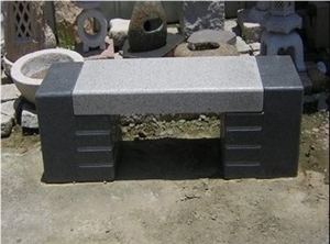 G654 Granite Bench&Table, Black Granite Bench
