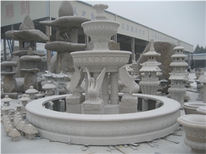 White Marble Fountain