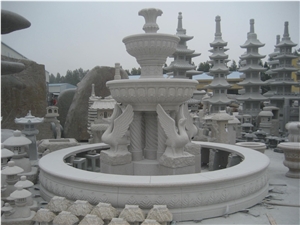 White Marble Fountain