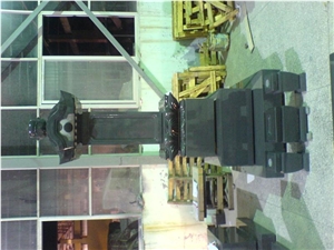 Japanese Style Tombstone,black Granite Monument