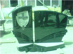 Shanxi Black Granite Tombstone and Monument