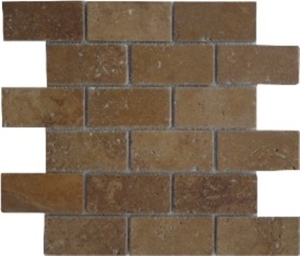Brown Travertine Mosaic