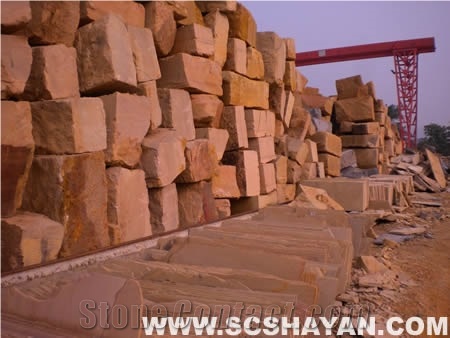 Sandstone Blocks in Various Colors