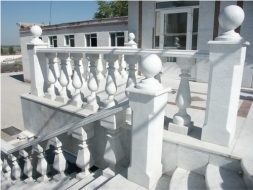 Thassos White Marble Balustrade