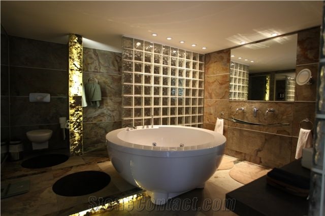 Indian Thin Slate Bath Design