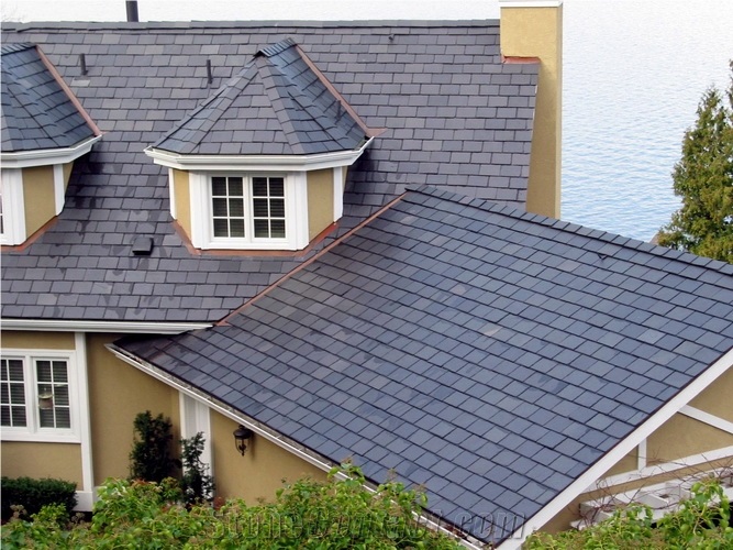 Black Slate Roof Tiles and Covering and Coating, Slate Tile Roof and Roofing Tiles