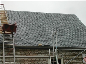 Black Slate Roof Tiles, Slate Roofing Tiles, Roof Covering and Coating, Stone Roofing