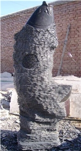 Black Marble Fountains
