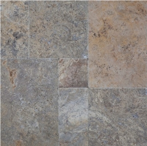 Multi Rose Traverine Tumbled Versailles Pattern Multi Rose Traverine Tumbled Versailles Pattern