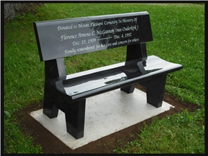 Unique Design Granite Monumental Bench
