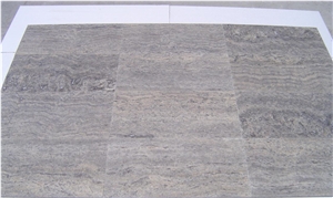 TRQ Silver Vein Cut Travertine Tiles, Konya Silver Travertine