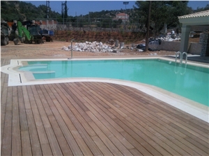 Sunny Marble over Flowing Set,Sunny Beige Marble Pool Coping