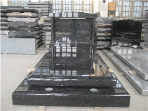 Black Galaxy Tombstone Headstone