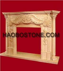 Yellow Sandstone Carving Fireplace, Factory Owner, Natural Stone Yellow Sandstone Fireplaces Yellow Sandstone Carving Fireplace, Factory Owner, Natural Stone Yellow Sandstone Fireplaces