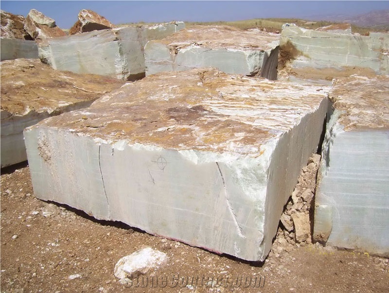 Persian Green Onyx Blocks, Iran Green Onyx
