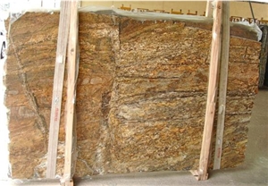 Golden Ray Granite Slab, Brazil Yellow Granite Golden Ray Granite Slab, Brazil Yellow Granite