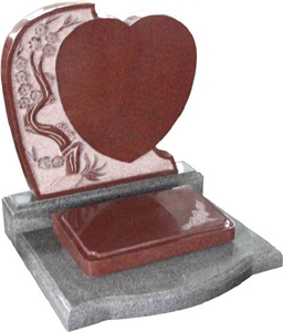 Red Granite Tombstone