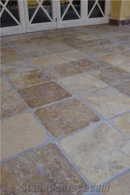 Consta Travertine Floor Tile, Turkey Beige Travertine