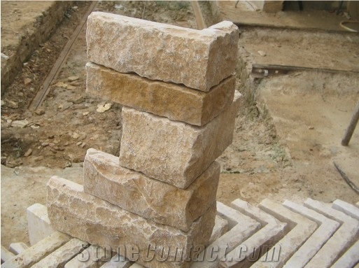 Limestone Corner, Yellow Limestone Building, Walling