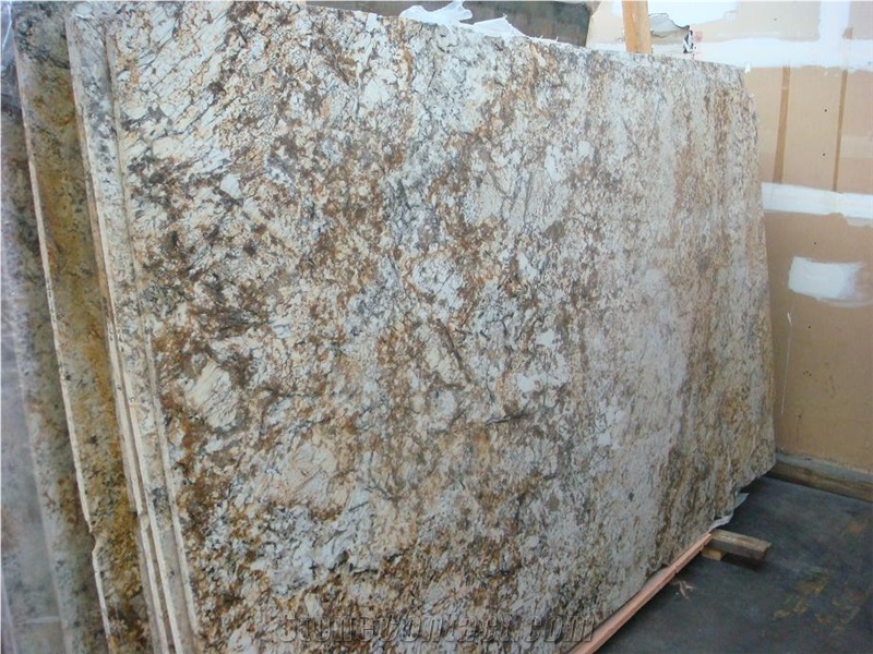 Golden Ivory,Golden Brown Granite Slab