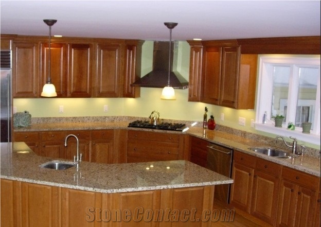 New Venetian Gold Yellow Granite Countertops